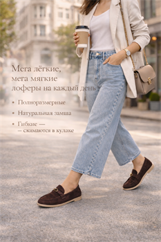 Лоферы женские комфорт и премиум качество - фото 130499